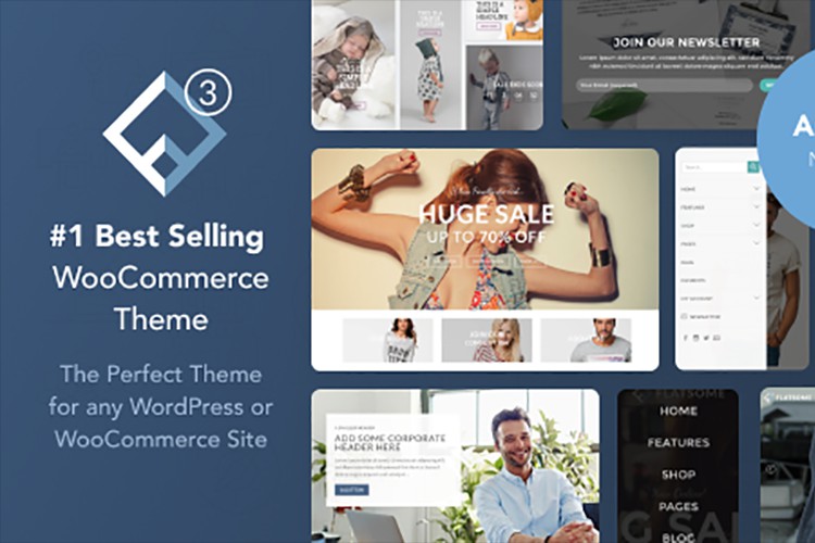 Top 5 Subtle Flat Design WordPress Themes for WooCommerce, Shop, Business and Portfolio Websites