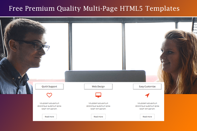 6 Best Free Premium Quality Multi-Page HTML5 Templates